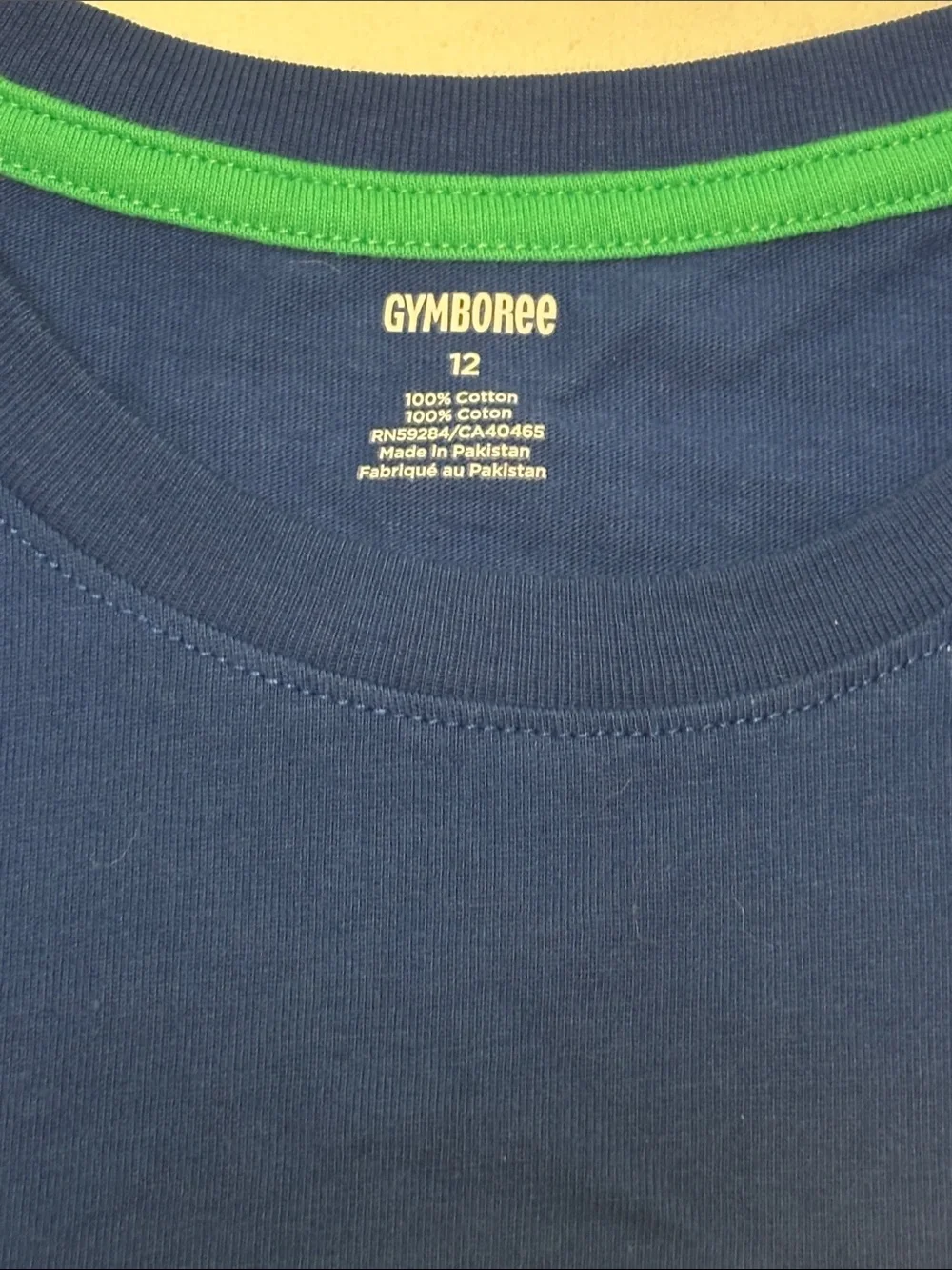 Gymboree Blue & Green Colorblock Tank with Gray Pocket